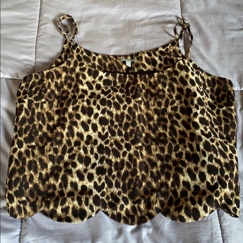 Cheetah print tank top